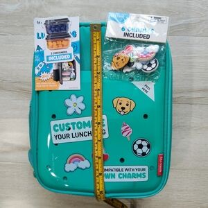 Fit & Fresh Kids Lunchbox with Charms - Aqua